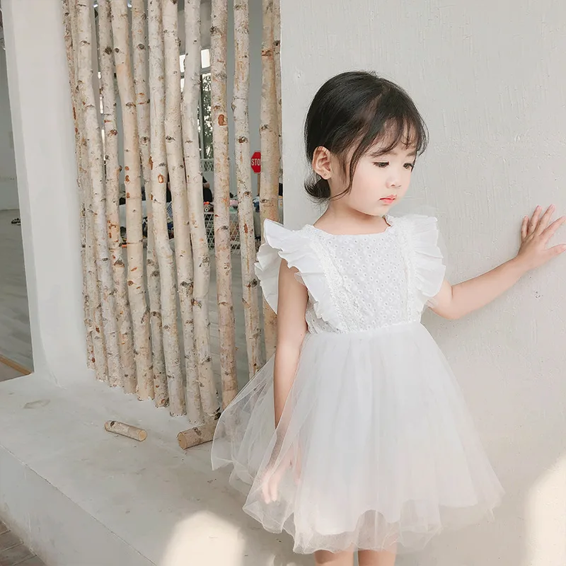 MILANCEL  summer girls dress lace dress for girls backless girls party dress elegant girls clothes