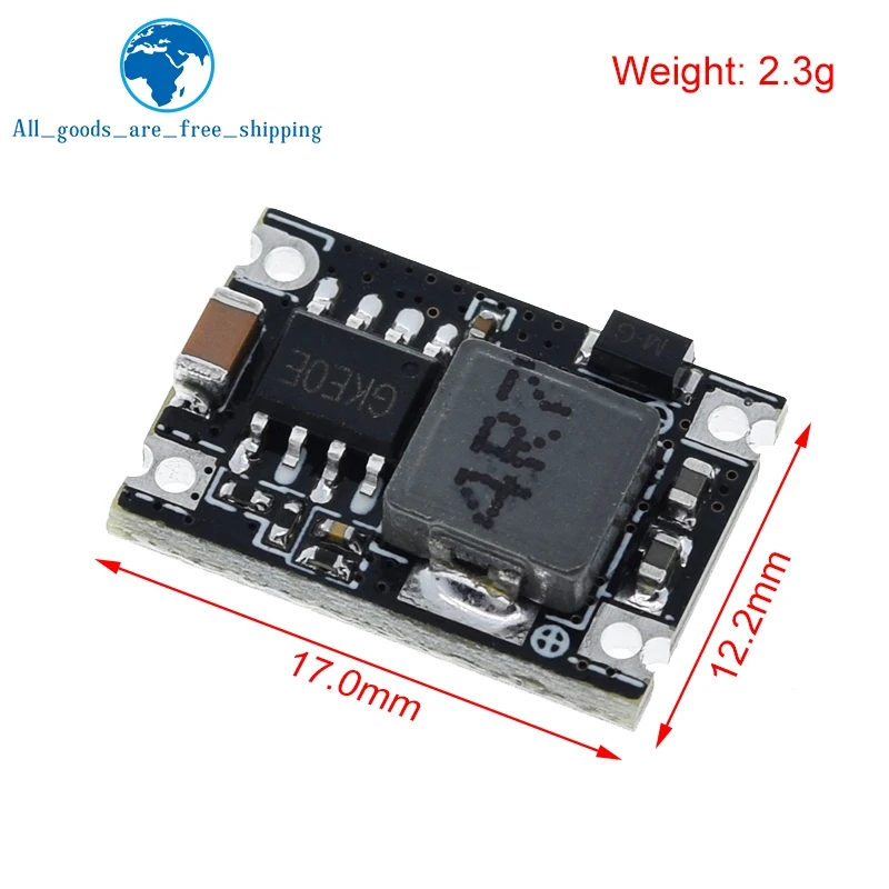 TZT 3A Mini DC-DC Buck Step Down Converter Board Module 5V-30V to 3.3V 5V DC DC Voltage Regulator PCB Board Power Buck Module