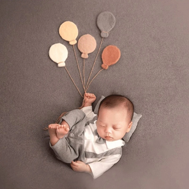 

Baby Wool Felt Balloon/Cloud Decorations Newborn Photography Infant Photo Props 97BE