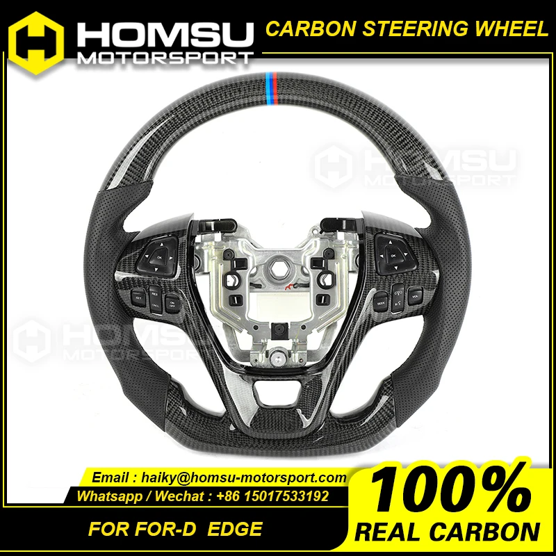 

Private custom gloss carbon fiber steering wheel for ford edge available for all car models