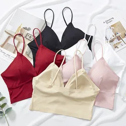 Silk Summer Bras One-Piece Bralette Comfortable Women's Tube Top Seamless Underwear New