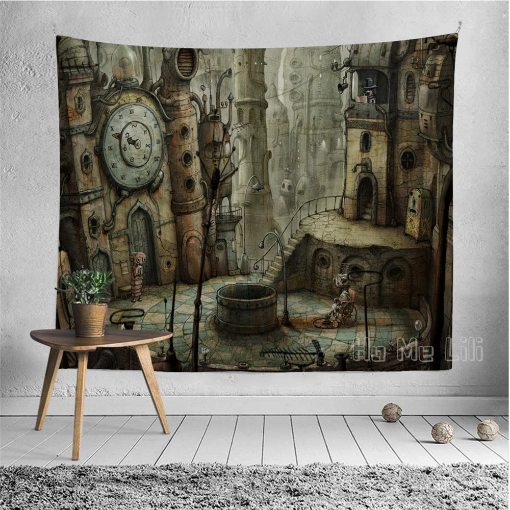 

Machinarium Tapestry Wall Decor Room Accessories