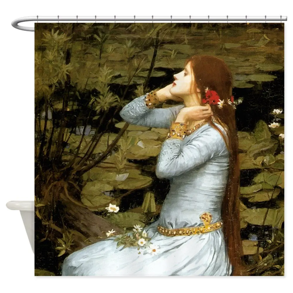 

Водонепроницаемая душевая занавеска Ophelia, декоративный полиэстер