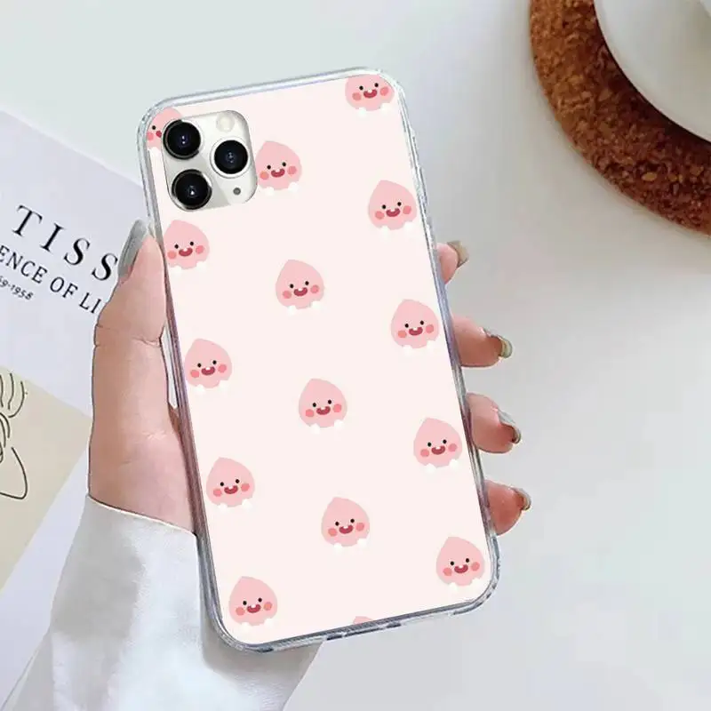 cute apeach Phone Case Case For iphone 13 12 Pro Max X XS MAX 6s 78 Plus Cover Bumper for SE 2020 phone case