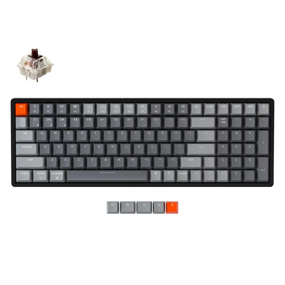 Keychron K4 J V2 Bluetooth Wireless Mechanical Keyboard RGB Backlight Hot-Swap Switch Aluminum Frame Wired USB Gaming Keyboard