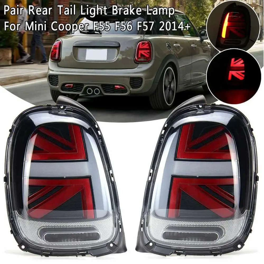 MINI F55 F56 F57 Tail Lights 2013-UP for Mini Coopers Rear Light DRL+Turn Signal+Brake+Reverse LED lights