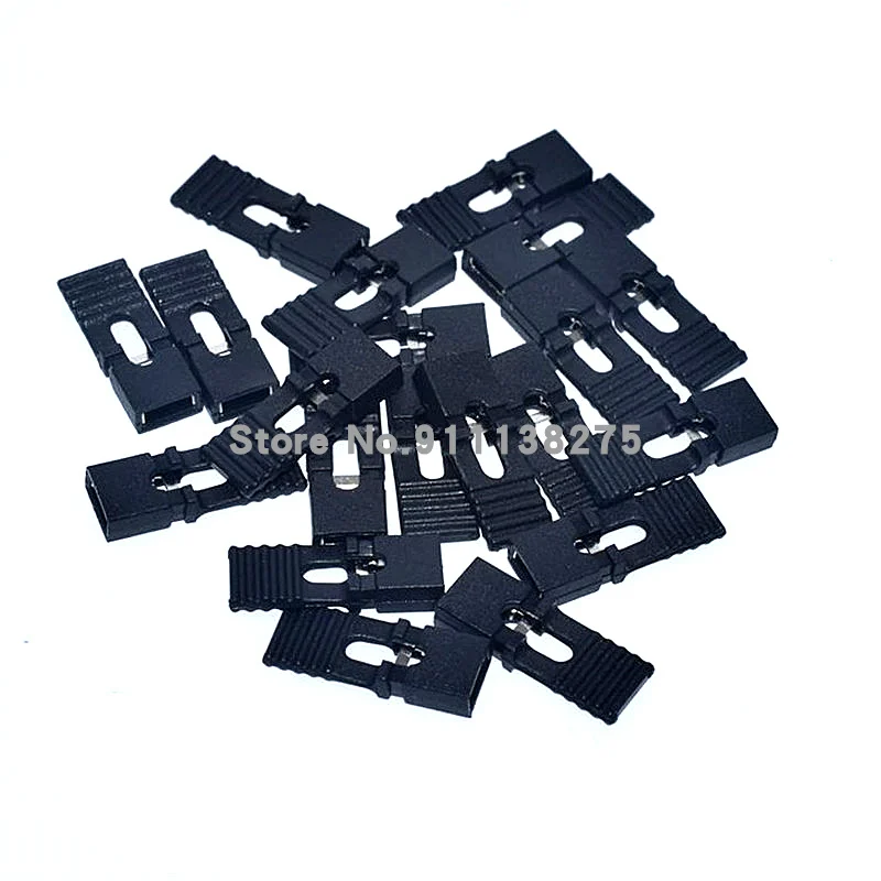 50pcs Jumper Cap 2.54mm Pitch Pin Header Connector Long Type Jumper Plug Cover DIY Repair Parts