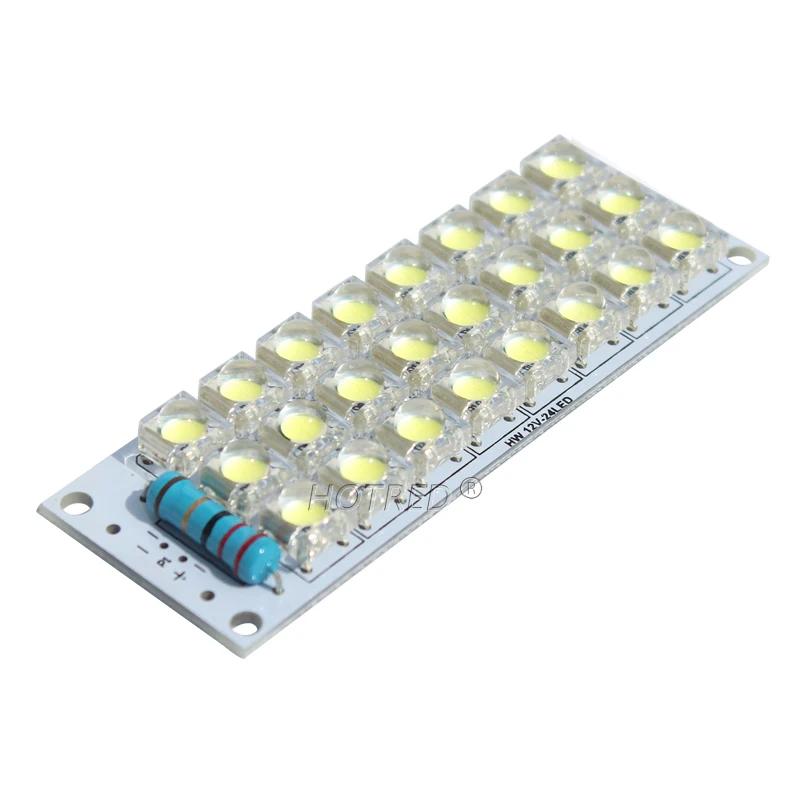 LED Piranha Board Lamp Module DC 12V 24LED Super Bright White Light Energy Saving  Street Energy Saving For Car DIY Kit