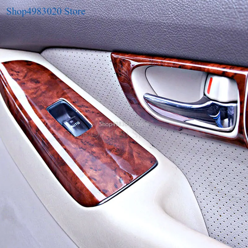 Wooden Interior Cover Trim Decoration for Toyota Land Cruiser 120 Prado FJ120 2003 4 5 6 7 2009 Car Styling Accessories