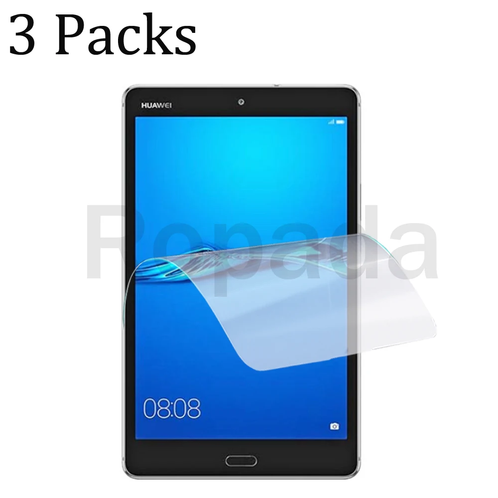 3 Packs soft PET screen protector for Huawei mediapad M3 lite 8.0 protective tablet film