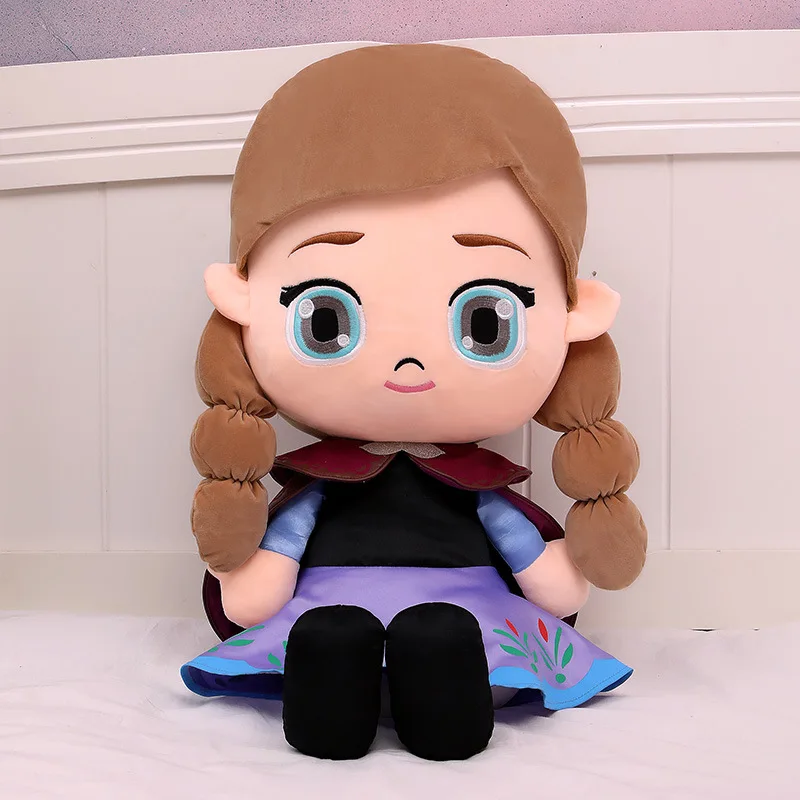 Hot Movies Frozen 30cm 50cm Anna Elsa Plush Kawaii Cartoon Cute Plush Stuffed Doll Toys Brinquedos Juguetes