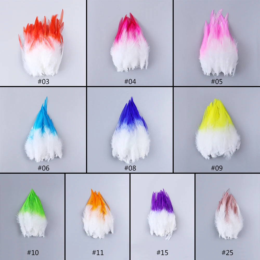 100pcs Soft Natural Chicken Feathers 10-15cm Rooster Plumes for needlework Crafts Dream Catcher Hair Wedding Party Decoration