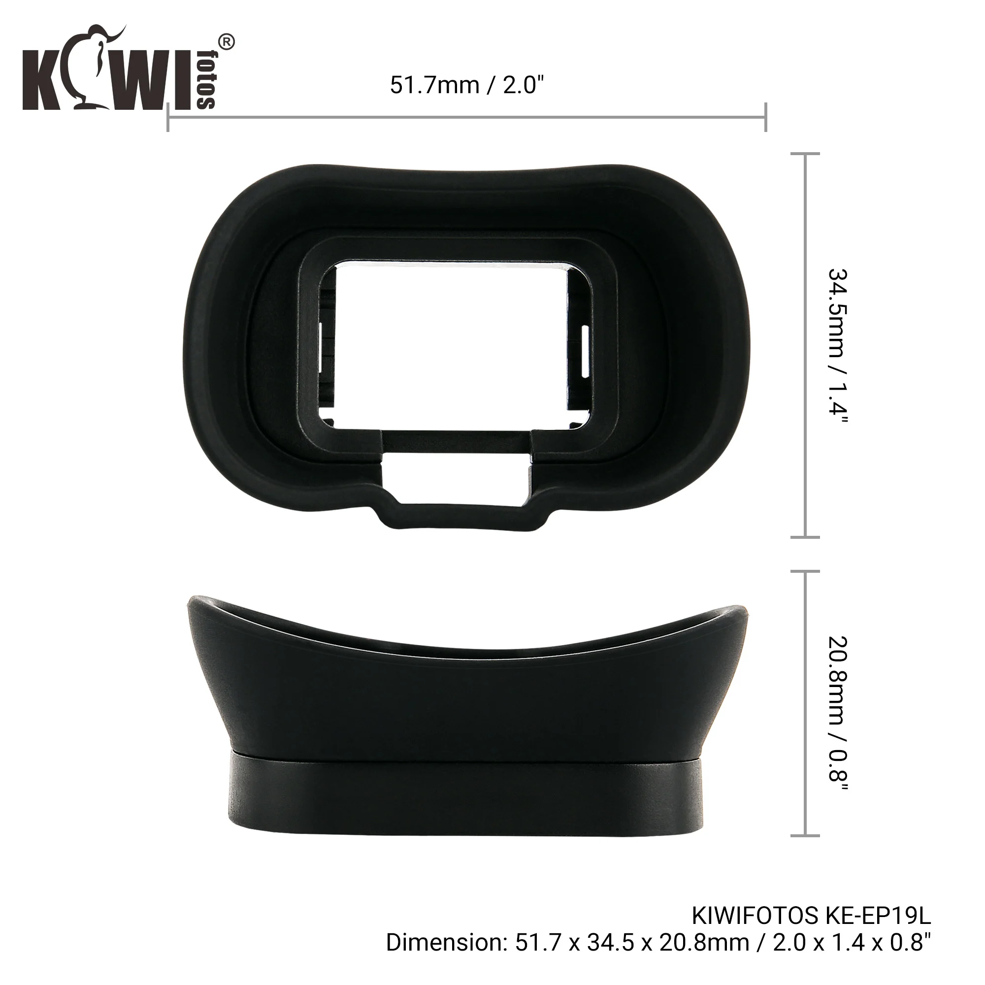 Kamera Sucher Erweitert Augenmuschel Okular für Sony A7M4 A7IV a7 IV a1 a7SIII a7S3 a7SM3 Eyeshade Protector Ersetzt FDA-EP19