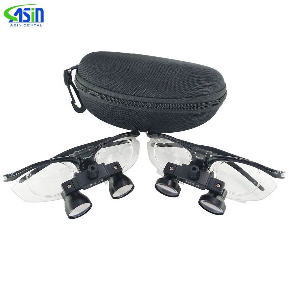 Easy focus dental Loupes with inner frame for prescription lens long working distance Galileo surgical Magnifier