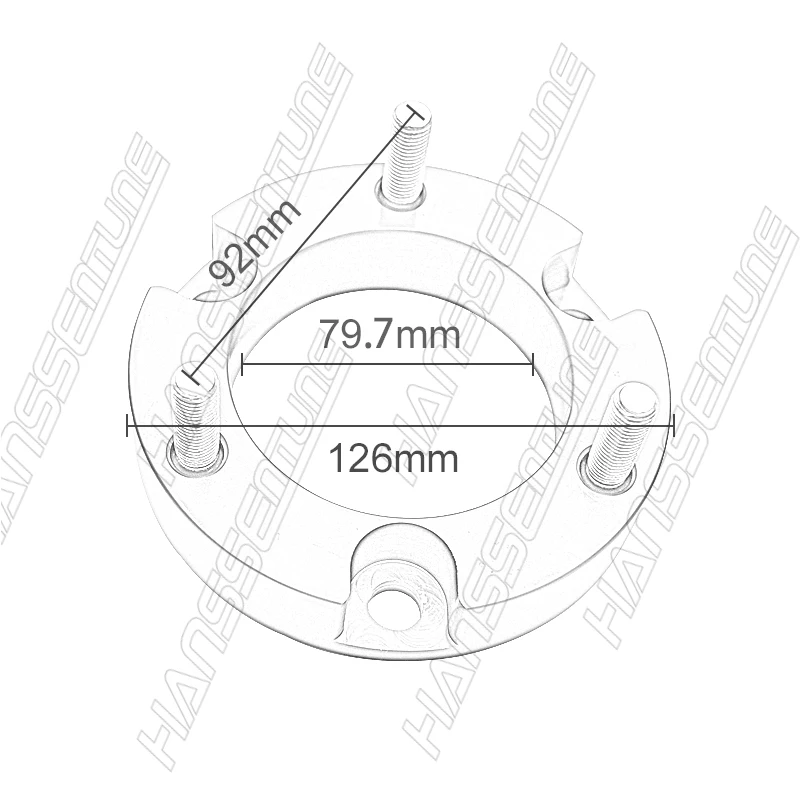 Amortiguador delantero de 25mm para Hilux 2005 + /Fortuner/ Prado 120/150/FJ cruiser