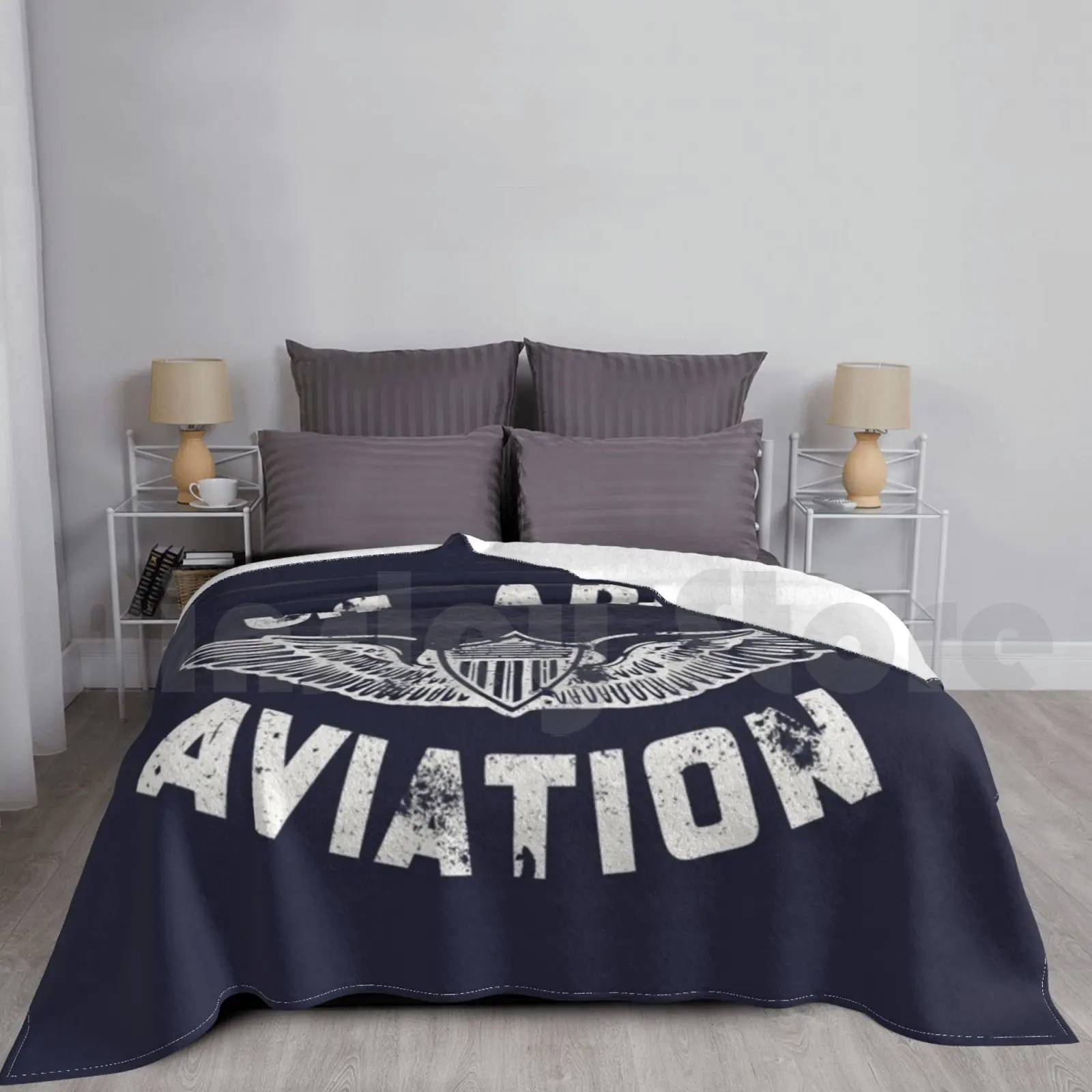 Us Army Aviation Cool Airforce Logo Usa Army Gift For Men Women Boy Girl Blanket Fashion Custom Air Forces Armed