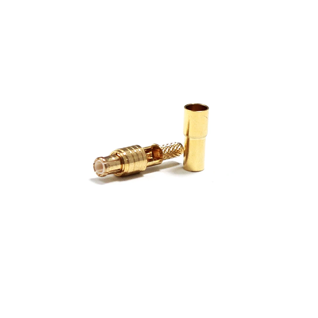 1pc  New MCX  Male Plug RF coax Connector Crimp For RG316 RG174 LMR100 Cable Straight  Goldplated  Open window  Wholesale