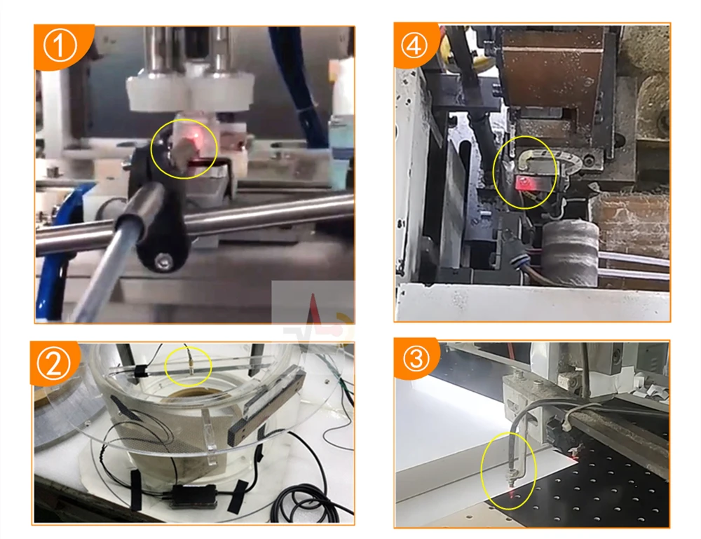 Koaxialer optischer Fasersensor, hohe Empfindlichkeit, M3, M4, M6, diffus, reflektierend, für Verstärker, Lichtschranke, mehrere Kerne – Detail 20