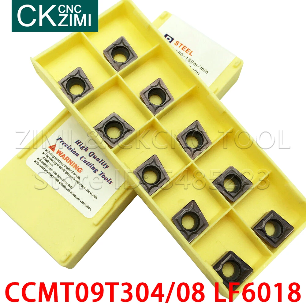 10 قطعة CCMT09T304 LF6018 CCMT09T308 LF6018 كربيد تحول إدراج القاطع باستخدام الحاسب الآلي الخشب تحول أدوات مخرطة الخشب لالفولاذ المقاوم للصدأ