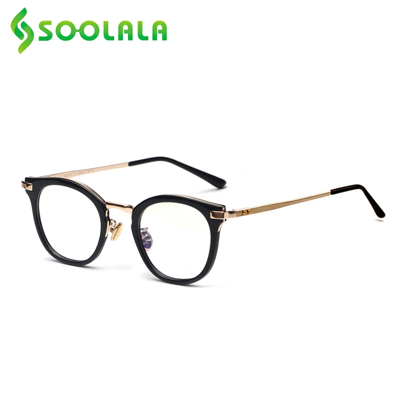 

Женские и мужские модные очки для чтения SOOLALA Cateye, оправа для очков для дальнозоркости, очки для чтения + 0,5 0,75 1,25 1,75 2,25 до 5,0
