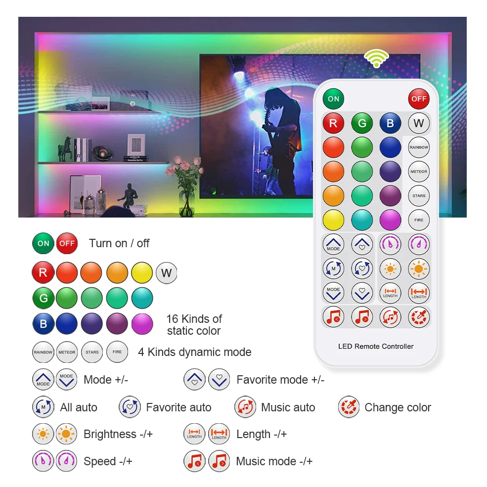 WS2811 WS2812 Bluetooth Music LED Pixels Strip Controller Smart APP IR Controller for WS2812B Addressable LED Light DC5-24V