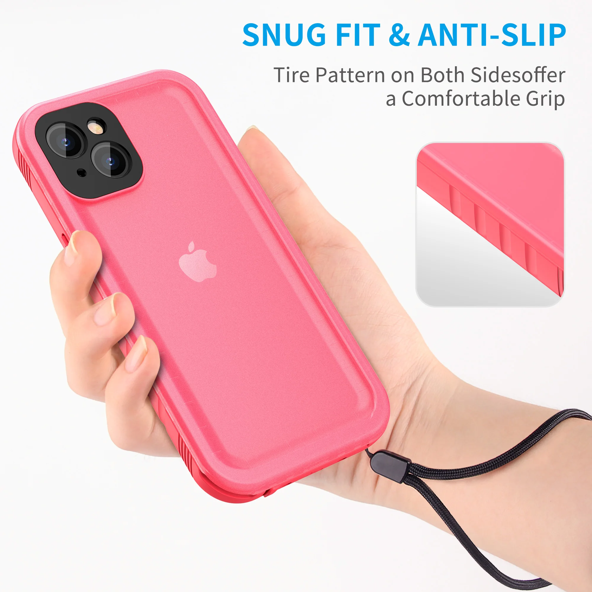 SOKUSIN آيفون 15 14 13 12 11 16 برو ماكس حافظة مقاومة للماء 7 8 Plus SE2022 كاميرا شاشة تحت الماء واقية غطاء كامل الجسم