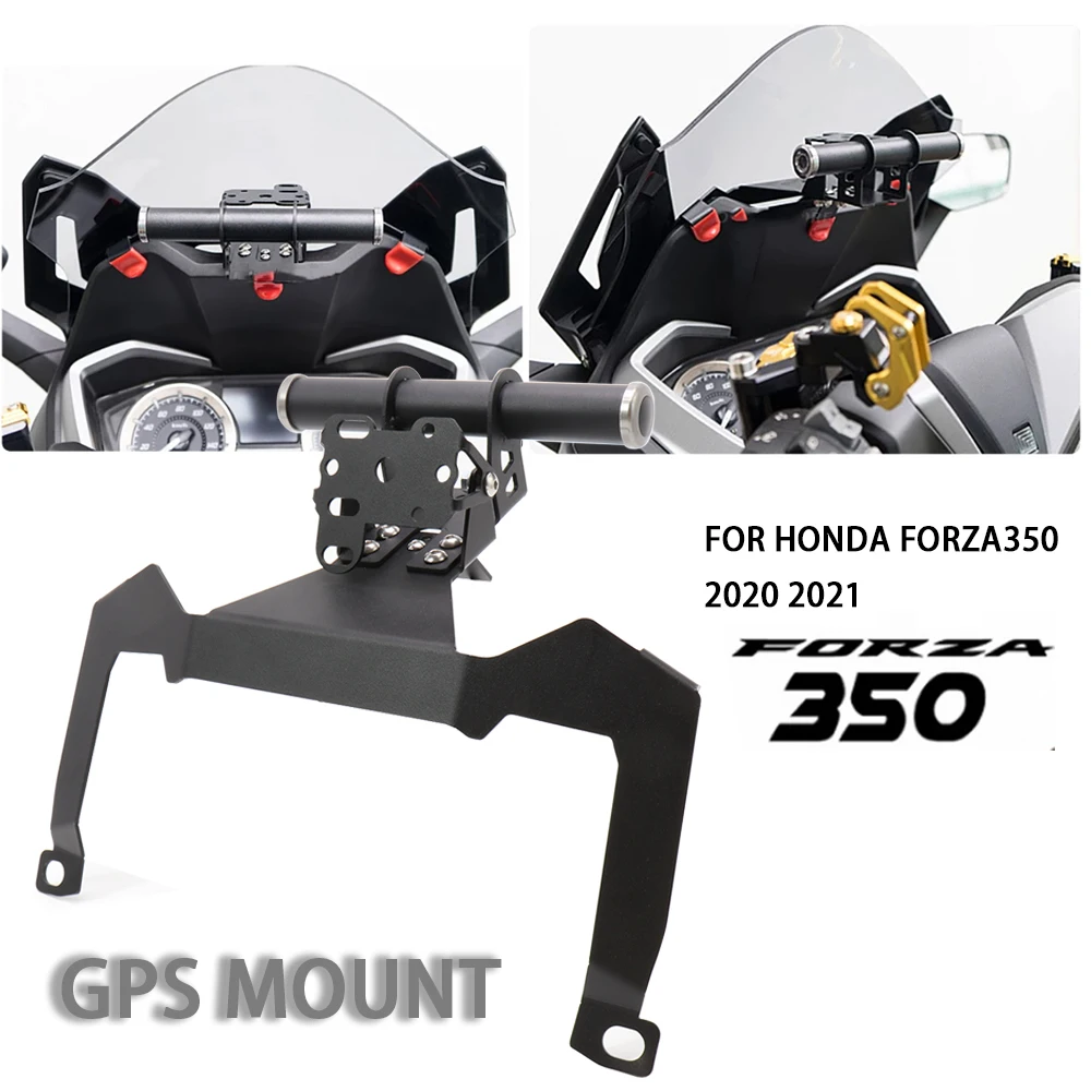 Soporte de placa para teléfono móvil y GPS para motocicleta, accesorio para Honda Forza350, Forza 2020, 2021, 350