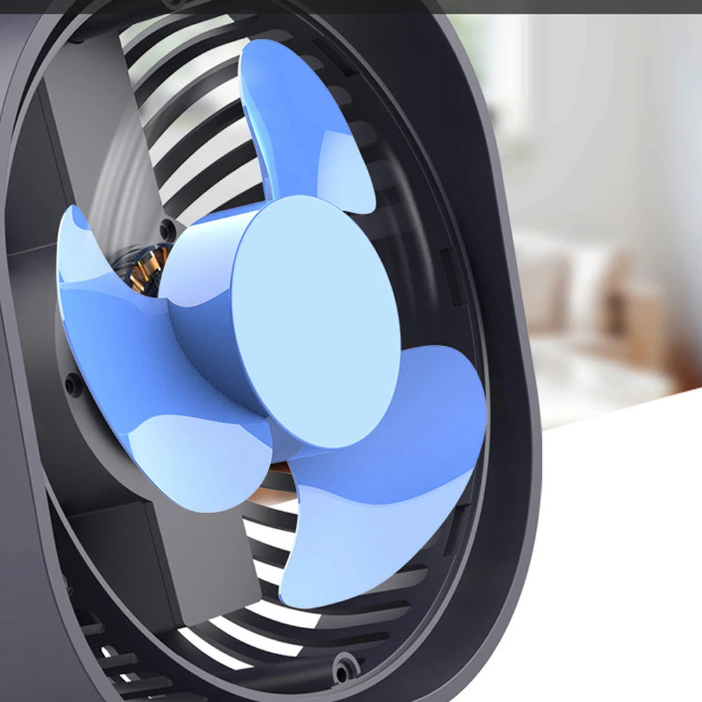 Nowy wentylator chłodnicy 360 ° USB Mini wentylator powietrza przenośny 3 prędkości Super wyciszenie chłodzenia dla biura na biurko wentylatory samochodów podróży domu USB gadżet wentylator