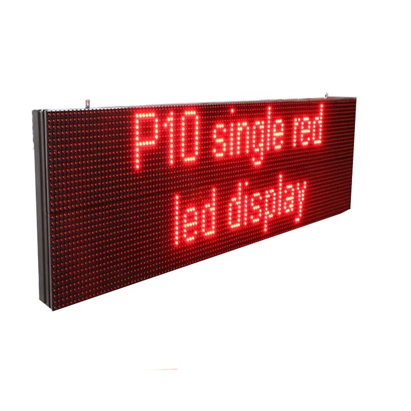 P10 Single Red White Yellow Blue Green Outdoor Led Remote Control Led Display Signs Modules