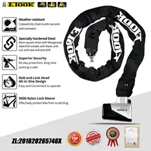 ETOOK Bicycle Lock with Steel Chain #4
