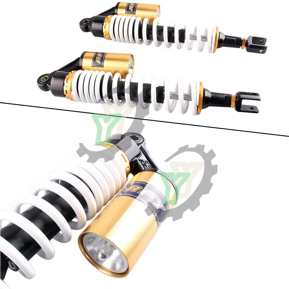 Universal Motorcycle Eye-Eye 415MM Pair Rear Air Shock Absorbers Suspension ATV Quad Scooter Kart Dirt Sport Bikes Motor U Type