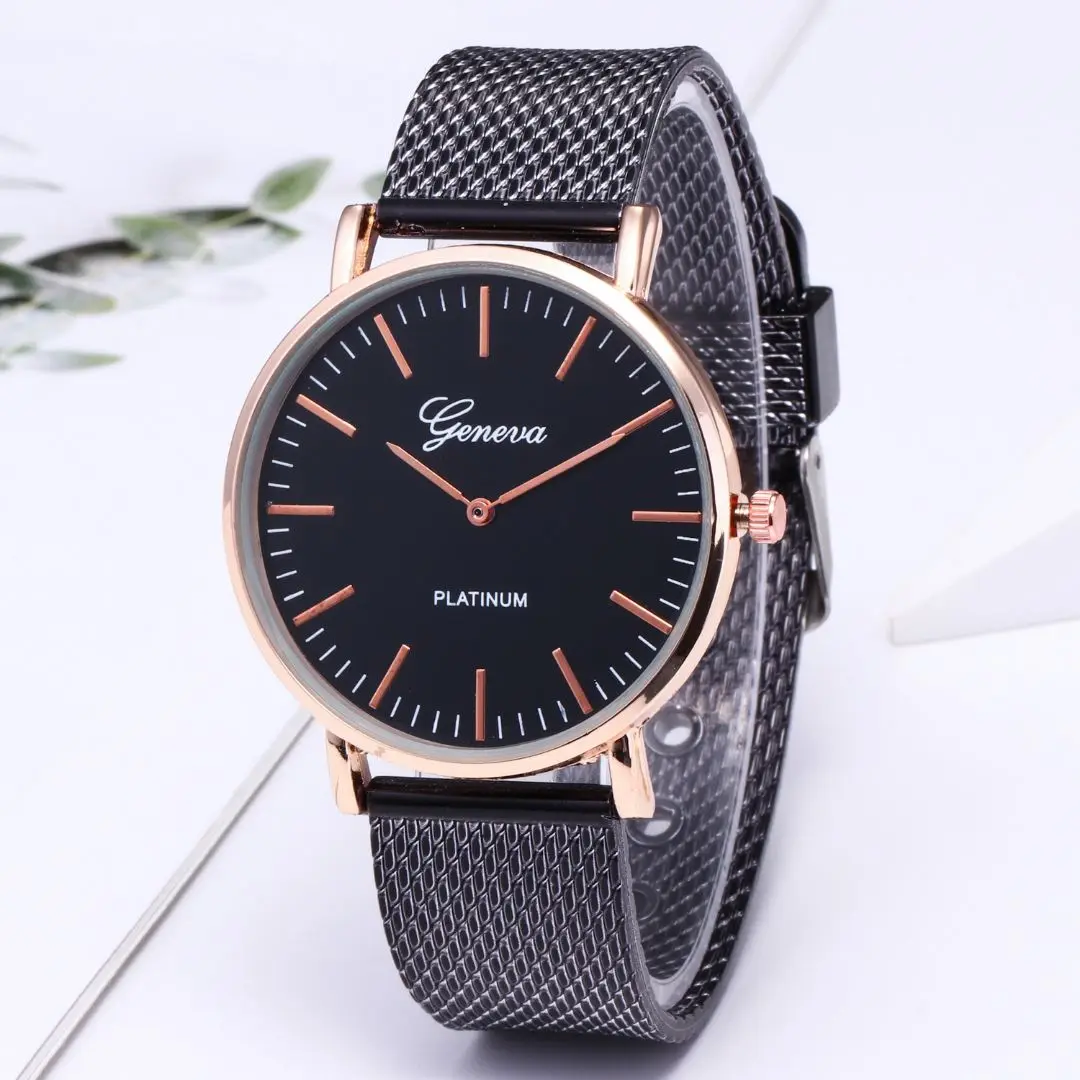 Luxury Wrist Watches for men Fashion Quartz Watch Stainless steel mesh tape women Wathes Casual Ladies watch relogio feminino