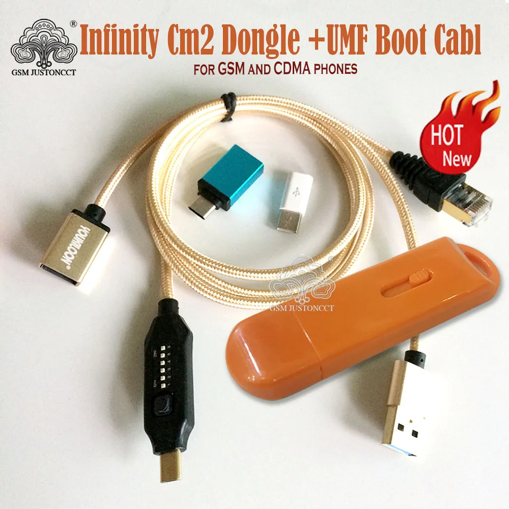 

2022 Newest original Infinity CM2 Dongle infinity CM2 box Tool with UMF All in one Boot cable for GSM and CDMA phones