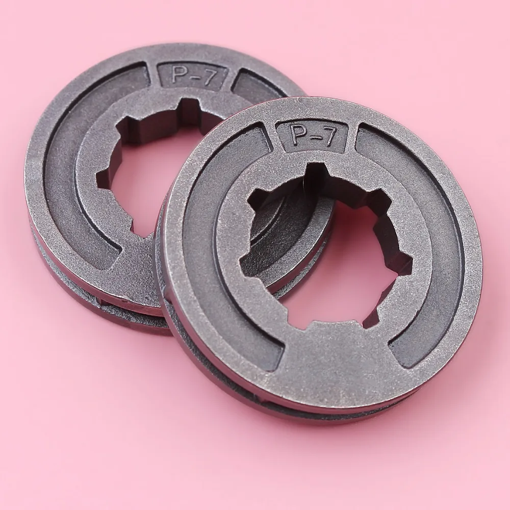 2 pz 3/8LP 17mm P7 Pignone Cerchione Per Stihl 017 018 MS170 MS180 021 023 025 MS210 MS230 MS250 Motosega Strumento di Ricambio Parte