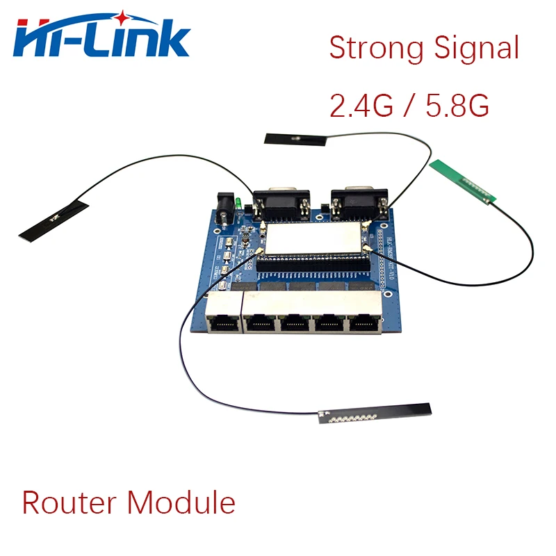 2.4G/5.8G Wifi Router module Dual Band/Frequency HLK-RM28E 4T4R Wifi module with 4 Antennas Strong Signal