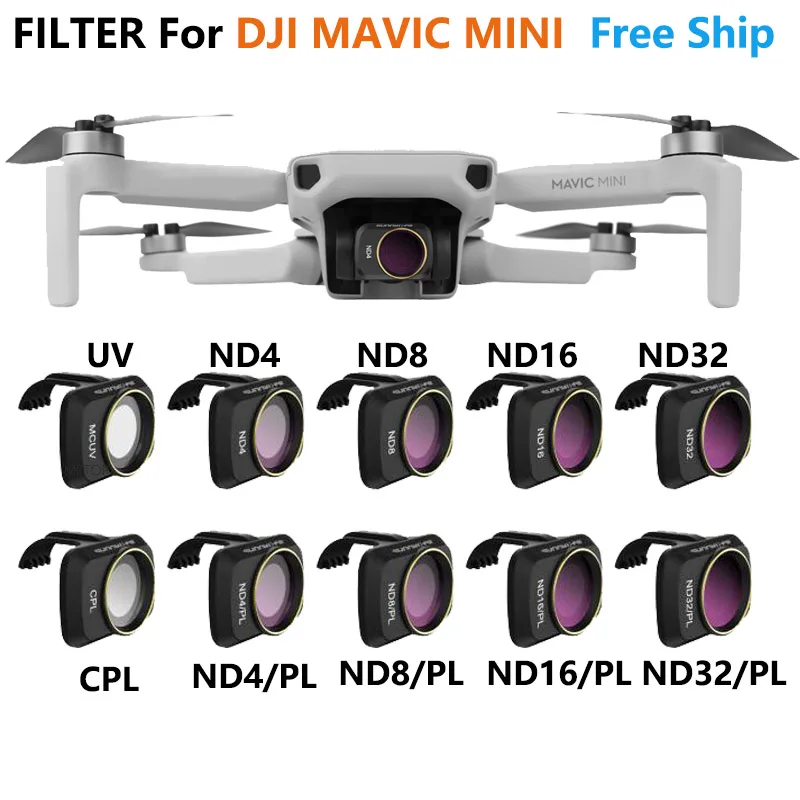 For DJI Mavic Mini 2 Camera Lens Filter MCUV ND4 ND8 ND16 ND32 CPL ND/PL Filters Kit for DJI Mavic Mini se Drone Accessories