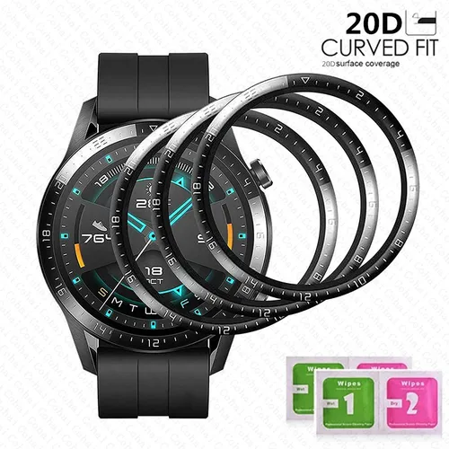 Vidrio templado de borde curvo 20D para Huawei Watch GT 2 Pro, vidrio Protector de 46mm para huawei GT2, funda protectora de pantalla
