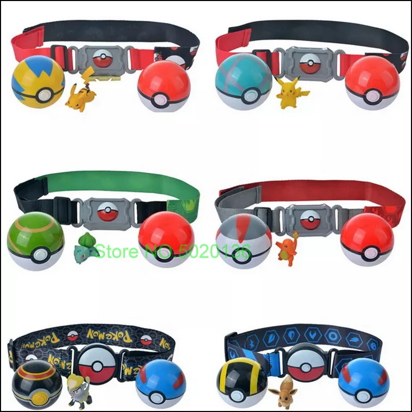 Nuevo juego Pokemon Go Charizard Pikachu estatuilla Pokemon Clip N GO Carry Poke Ball cinturón Set PVC figuras de acción de juguete Anime