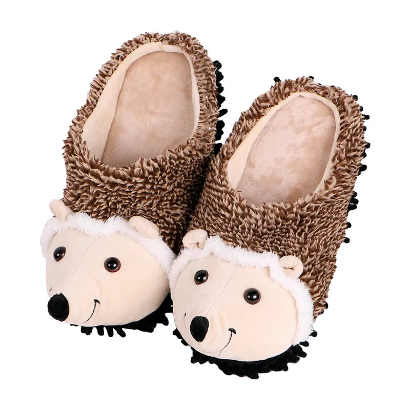 special fur slippers shoes men women winter slippers Custom slippers Home House Slippers Children indoor hedgehog