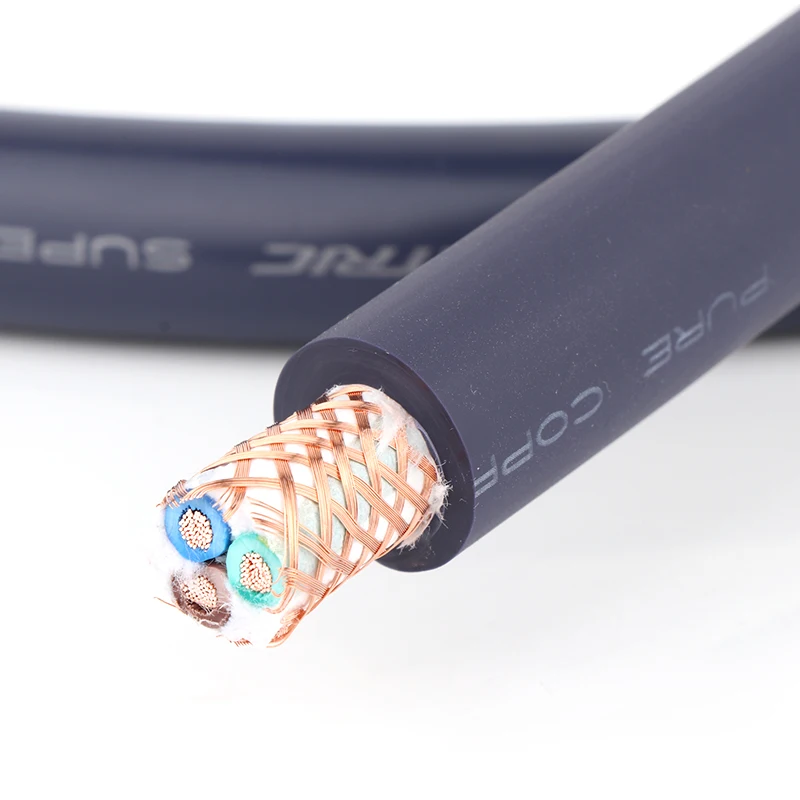 High Quality D503078 OCC Copper AC Power EMC ShieldAC Power Cor Cable With Copper US&Figure 8 IEC Power Plug