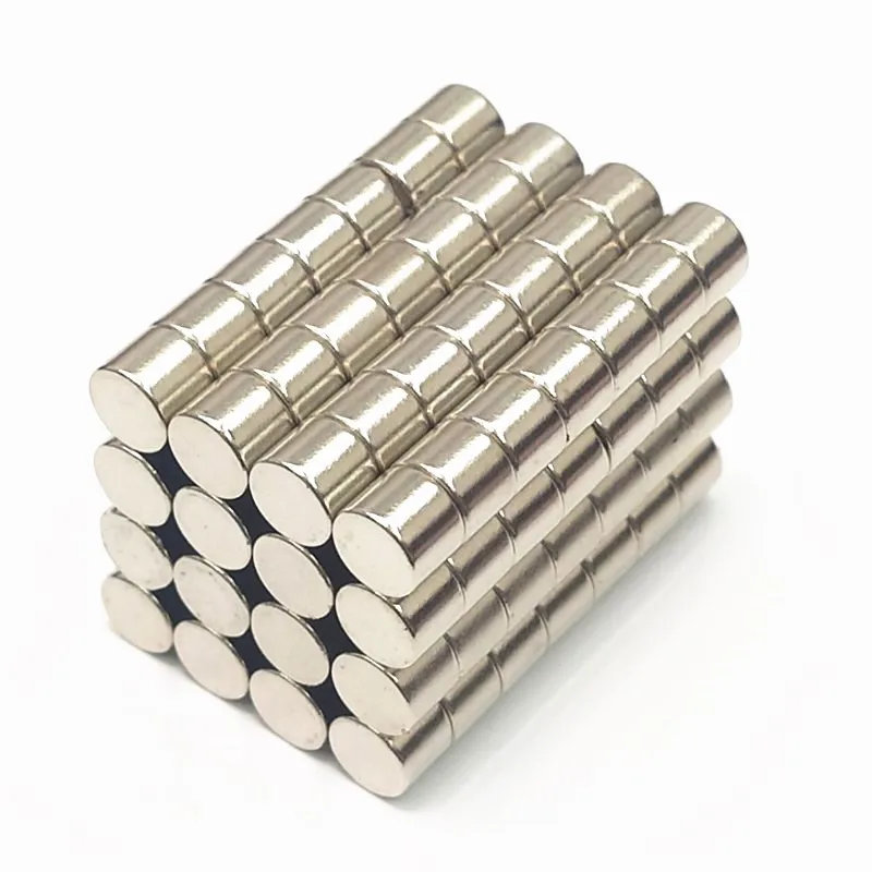 6ミリメートル × 6ミリメートル小さなラウンドネオジムディスク磁石6x6径N35ミリスーパーストロング超強力な希土類磁石6x6ミリメートル磁気スタンド