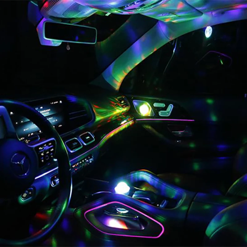 USB Magic Ball RGB DC5V Mobile Phone Interface Small Magic Ball Star Light Mini Colorful Atmosphere Home Car USB Night Light