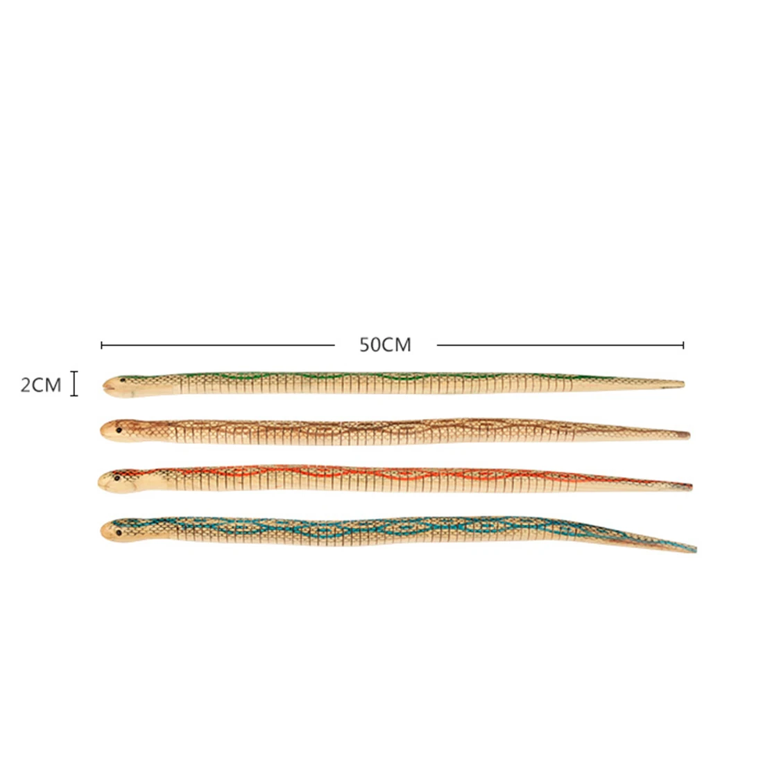 Jouets de simulation de petits serpents en bois pour enfants, jeu de simulation flexible, faux jouet de salle Bendy, ornement de document aléatoire, nouveauté