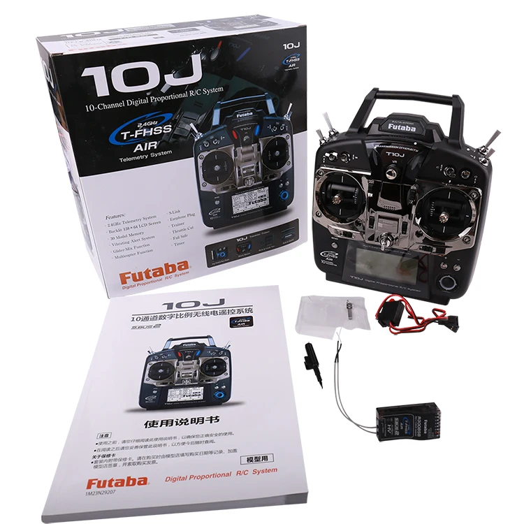 Original Futaba T10J 10J with R3008SB Receive 10 Channel 2.4GHz Radio System for RC Helicopt for R/C Model