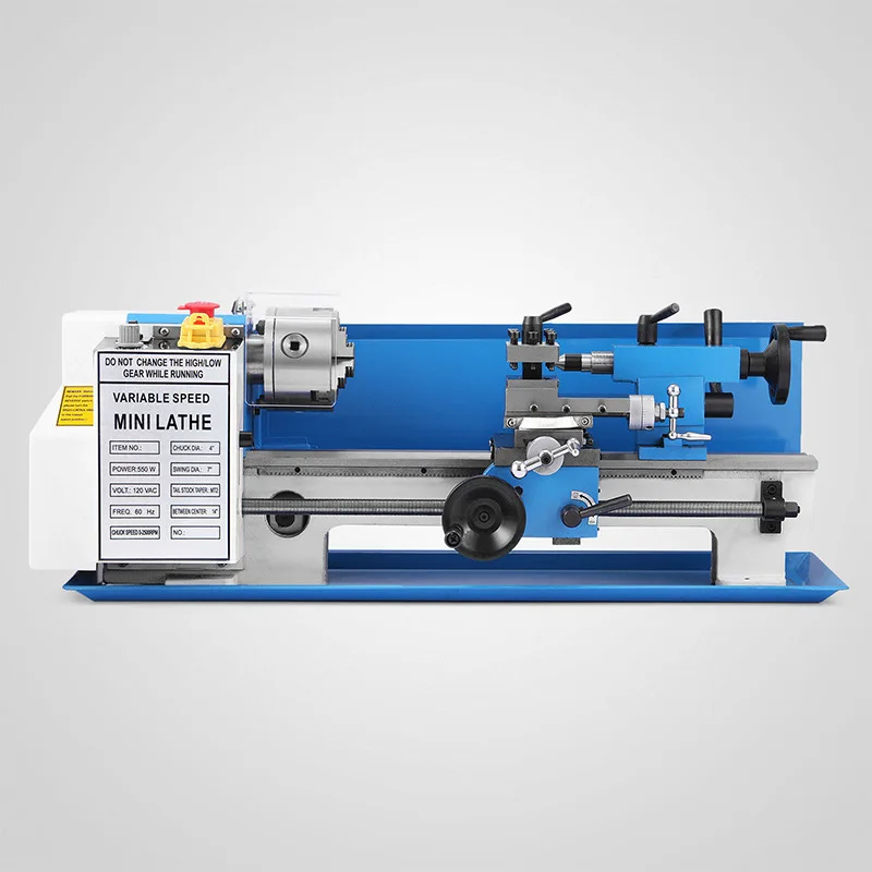 Mini Metal Lathe 7x14 Inch For Metal Bench Top Lathe Precision Parallel Variable Speed Digital Drilling