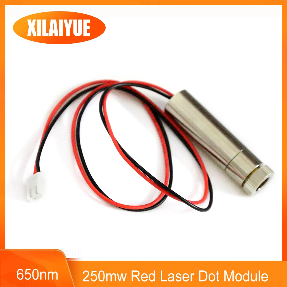 

650nm 250mw Red Laser Dot Module , Adjustable Focal Length,High Power Laser DIY Engraving Machine Laser Head