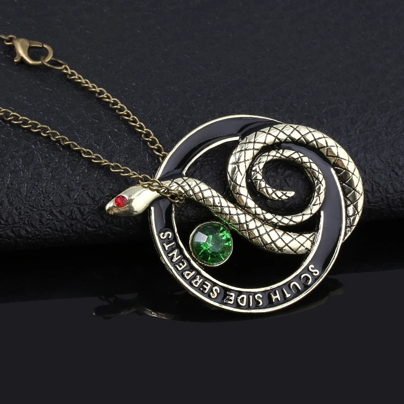 TV Show Riverdale Snake Necklace Letter South Side Serpents Vintage Punk Necklaces for Women Men Pendant Jewelry