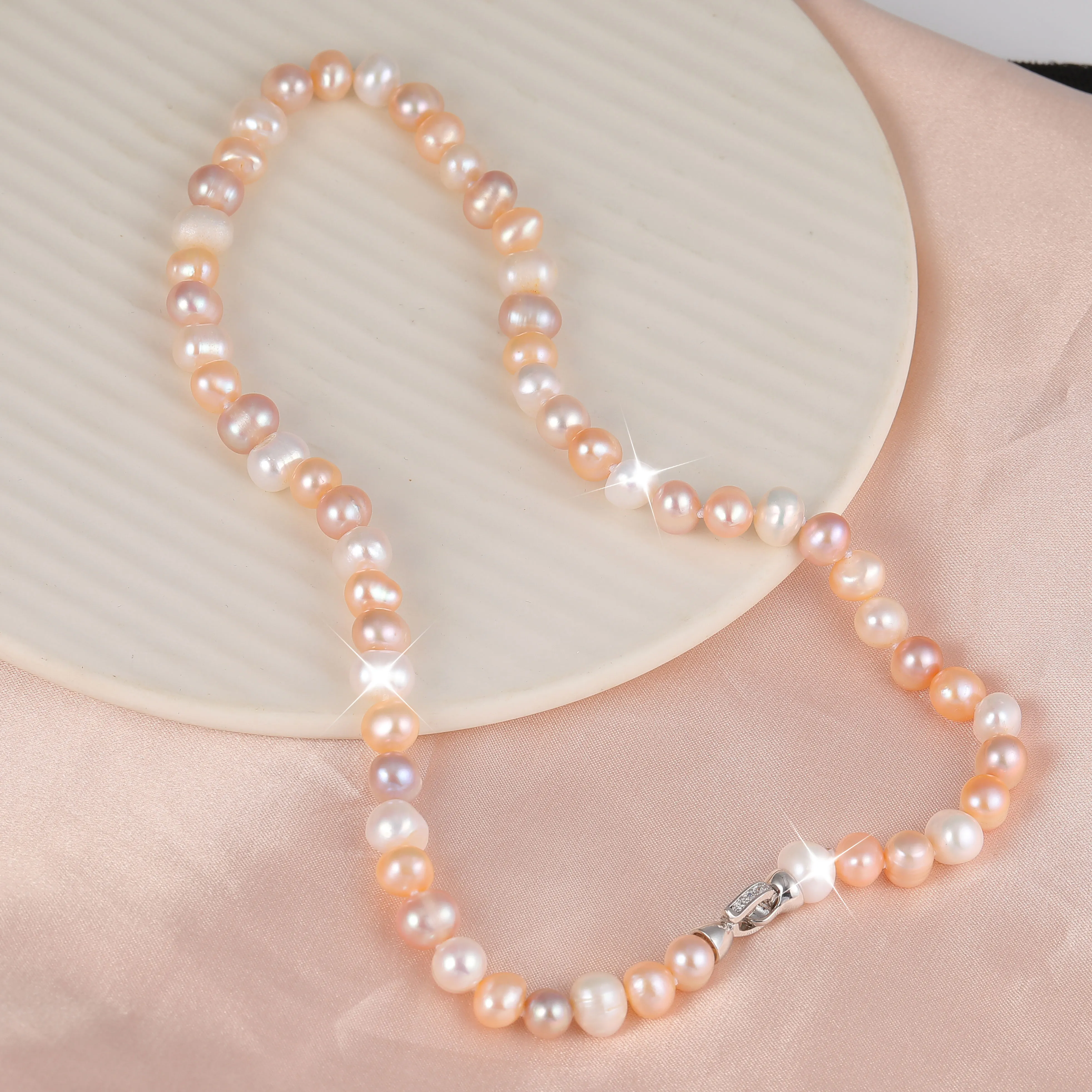 Romantic Luxury Natural Pearl Bracelet Necklace For Women Exquisite Trend Can Be used As a Bracelet Temperament Simple Classic