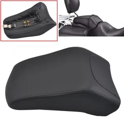 Black Cushion Motorcycle Rear Passenger Seat For Harley Davidson Softail Fat Boy FLSTF 2008-2014