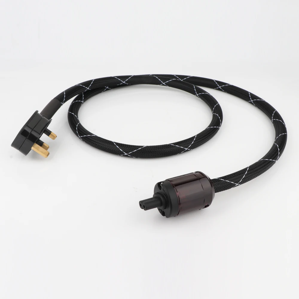 Hifi audio UK Power cable with C7 IEC figure 8 IEC UK Power cable HI-end UK power cable HIFI UK Power Cable UK Mains Lead